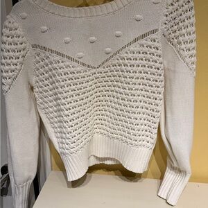 Lucky Brand Cream Textured Sweater